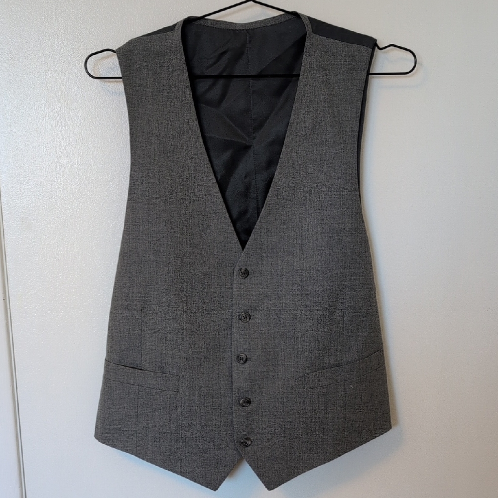 Men's Gray Suit Vest